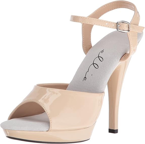 Juliet-521 Patent Wide Width 5" Heel Sandals