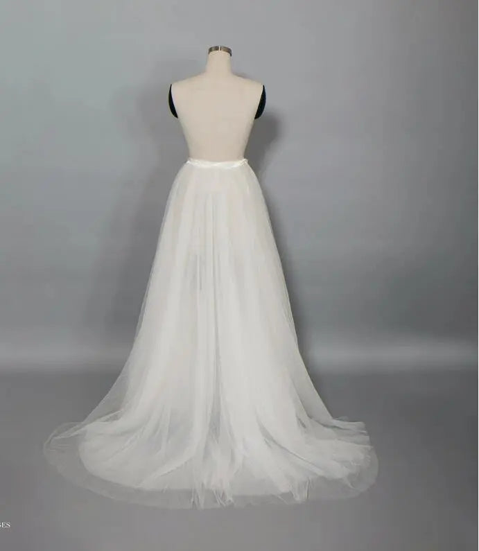 Custom Tulle Maxi Detachable Wedding Skirt All Sizes/Colors