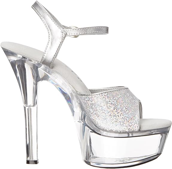 Juliet-601-G Glitter 6" Heel Sandals