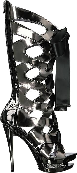 Teagan-603 Metallic 6" Heel Sandal Boots