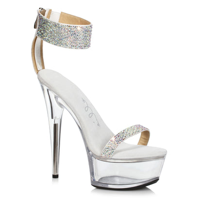 Anika-609 Rhinestone Strap 6" Heel Sandals