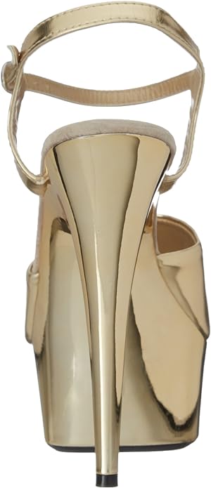 Chrome-609 6" Chrome Heel Sandals