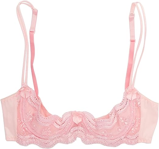 Scalloped Embroidered Bra