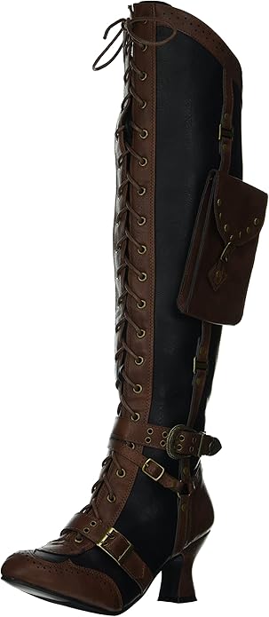 Ingrid-254 Knee High Steampunk Boots