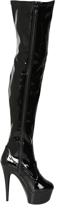 Ferocious-609 Lace-Up Platform Thigh High Boots