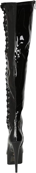 Ferocious-609 Lace-Up Platform Thigh High Boots