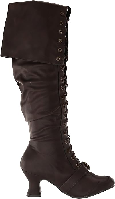 Maude-254 Faux Leather Victorian Pirate Boots