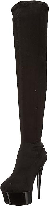 Fare-609 Lace-Up Back Thigh High Platform Boots