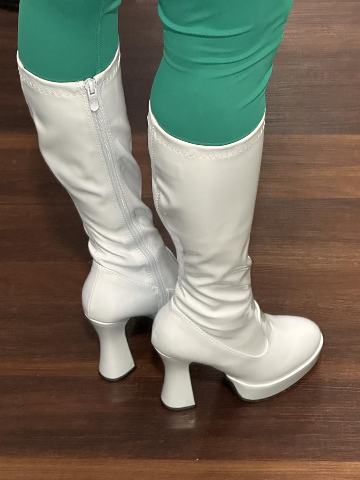 Chacha Patent Knee Boots