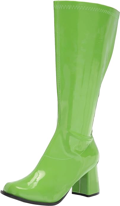 Gogo Knee High Patent 3" Chunky Heel Boots