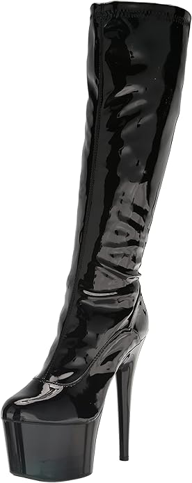 Zemma-709 Stretch Platform Knee Boots