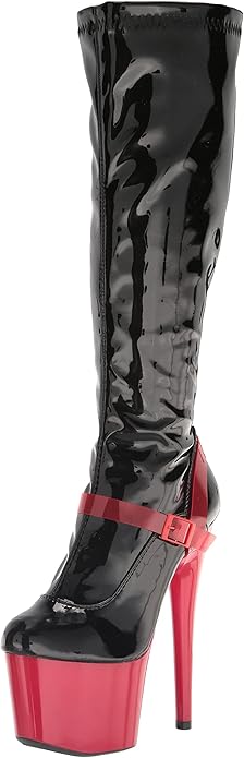 Zemora-709 Faux Platform Sandal Knee Boots