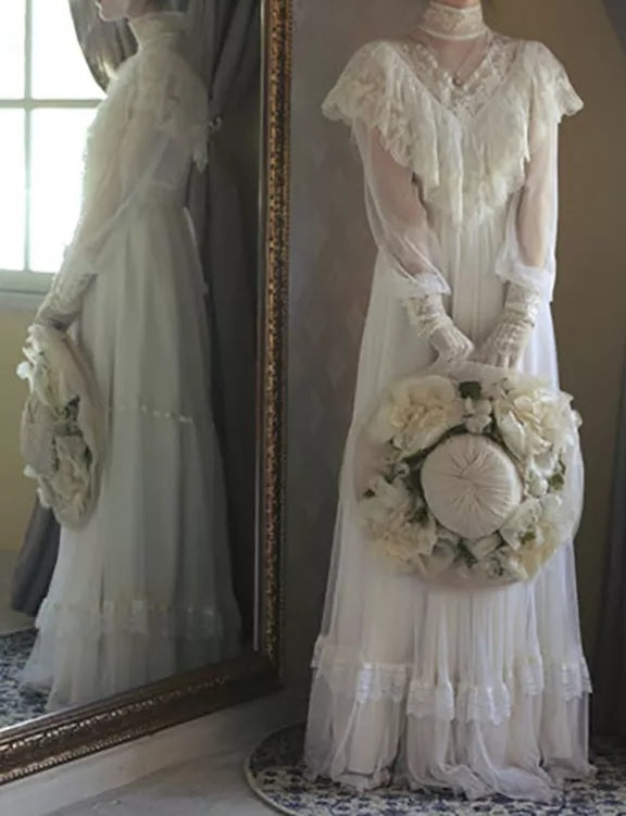 Victorian Tulle/Lace Wedding Gown All Sizes/Colors