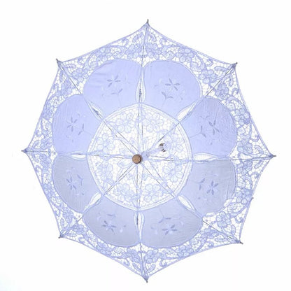 Battenburg Lace Wedding Parasol