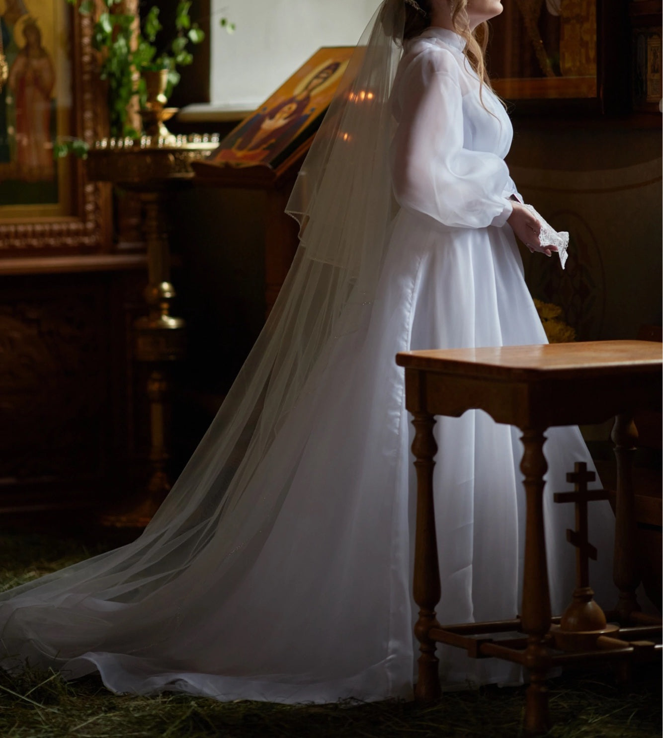 Organza Vintage Wedding Gown