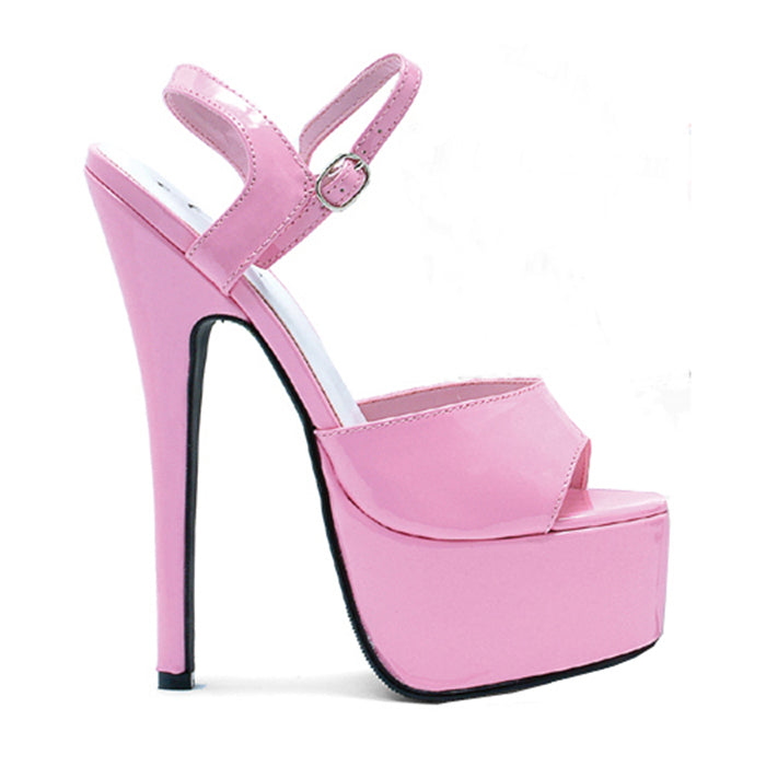 Juliet-652 Patent 6.5" Heel Sandals