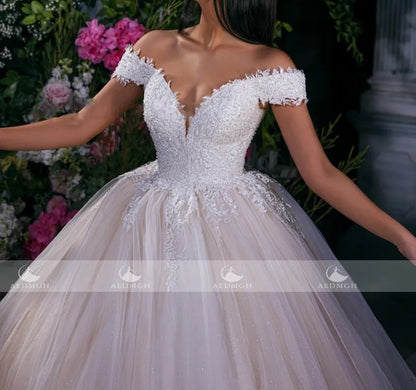 Royal Elegance Sparkle Ball Wedding Gown All Sizes/Colors