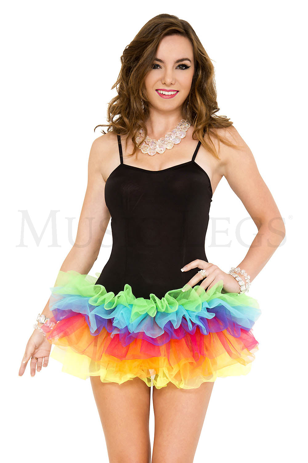 Rainbow Tutu Mini Dress