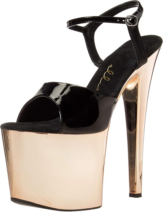 Bria-709 Gold Platform Strappy Sandals