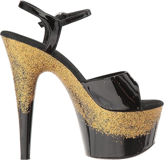 Cari-709 Glitter 7" Platform Sandals