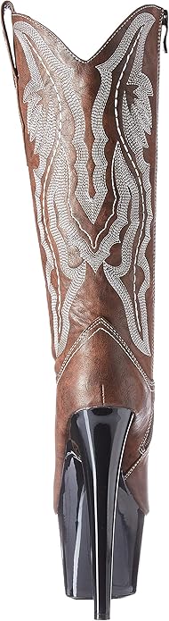 Dallas-709 Cowgirl Platform Boots