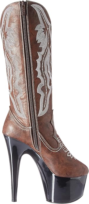 Dallas-709 Cowgirl Platform Boots