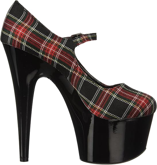 Dom-709 School Girl Plaid 7" Pumps