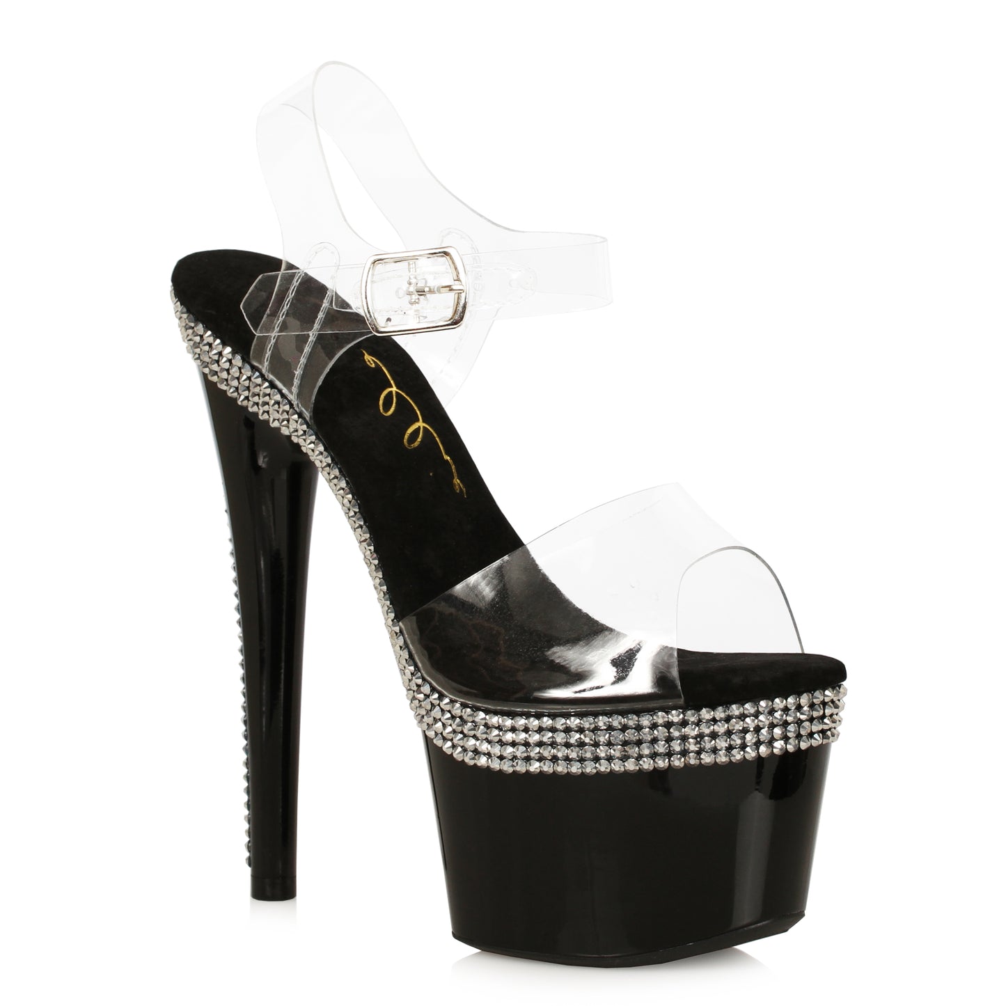 Hattie-709 Rhinestone Platform 7" Sandals