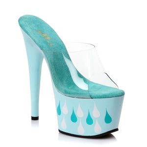 Teardrop-709 Teardrop Platform Mule Sandals