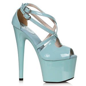 Tina-709 Strappy 7" Patent Platform Sandals