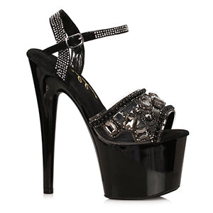 Ulexite-709 Multi Bling Juliet Style Platform Sandals