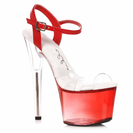 Zee-709 Clear PVC 7" Platform Sandals