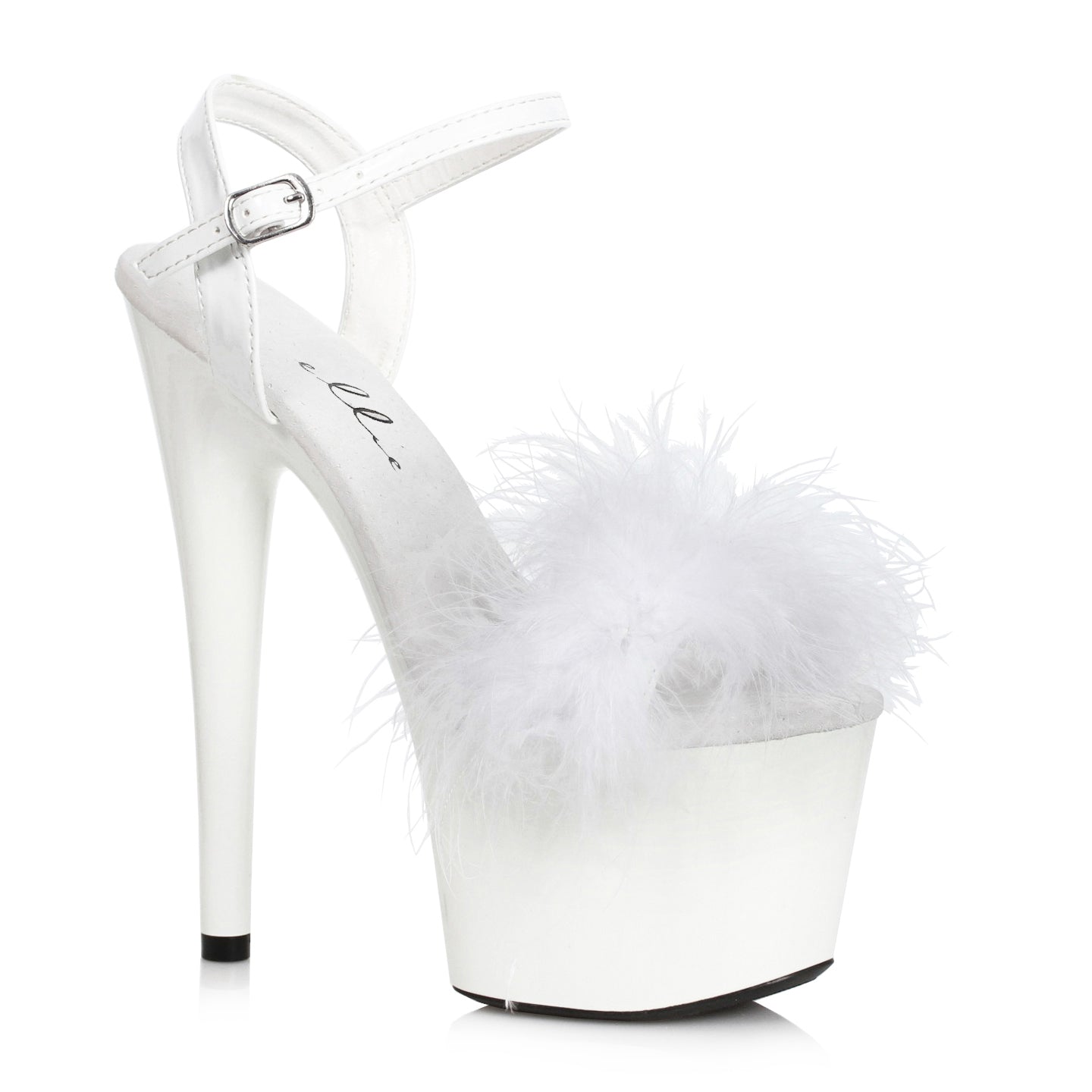 Whitney-709 Marabou Juliet Platform Sandals