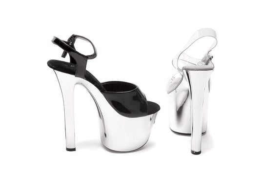 Chrome-711 Chrome 7" Square Heel Sandals