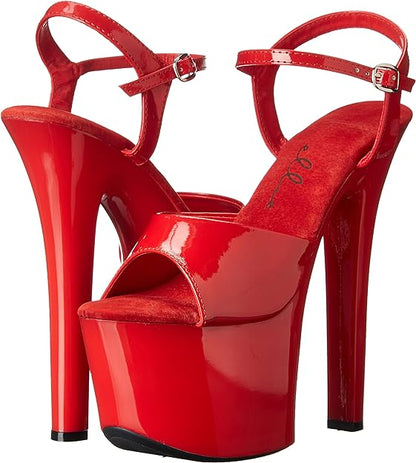 Flirt-711 Patent 7" Heel Strappy Sandals