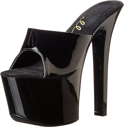 Vanity-711 7" Square Heel Mule Sandals