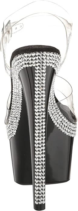 Hattie-709 Rhinestone Platform 7" Sandals