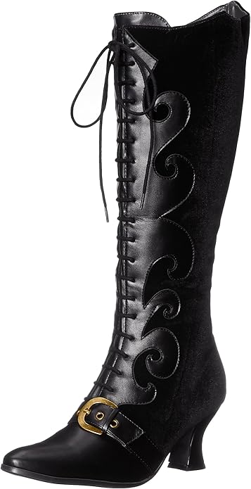 Fain-253 Velvet Witch Boots