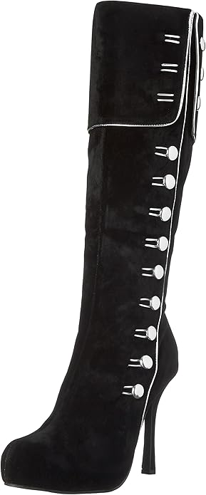 Elda-420 Button Accented Microfiber Boots