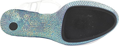 Ziamond-709 Multi-Colored Rhinestone 7" Sandals