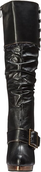 Grace-426 Faux Leather Pirate Style Knee Boots