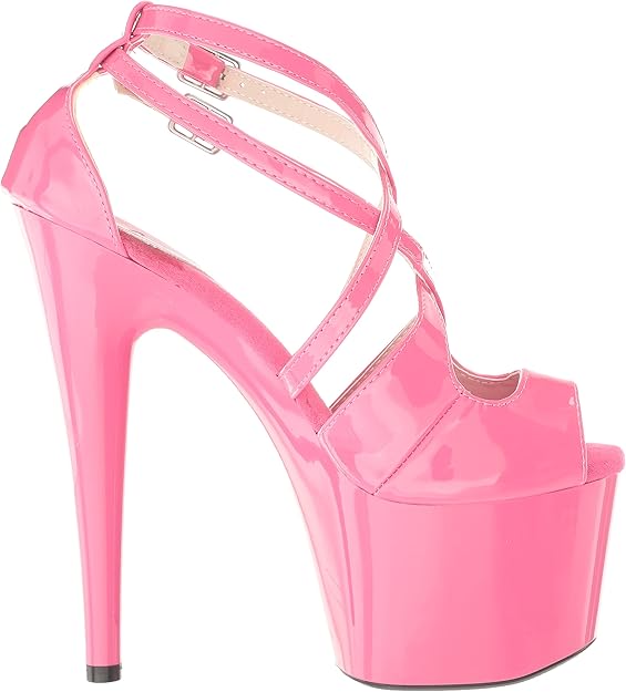 Tina-709 Patent Strappy 7" Platform Sandals