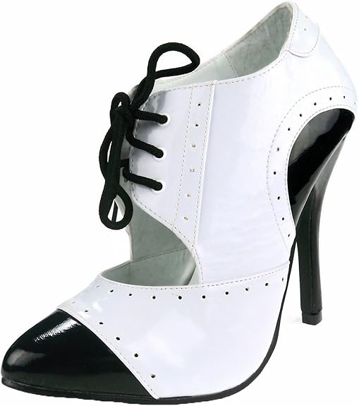 Gangster-511 Lace-Up Retro Style Pumps