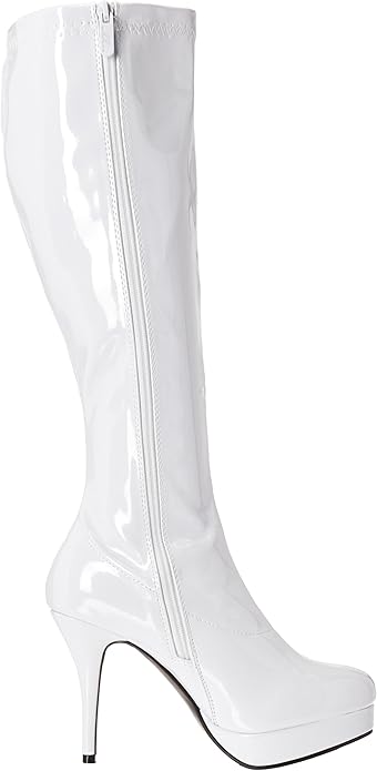 Groove-421 Gogo Patent 4" Heel Knee Boots