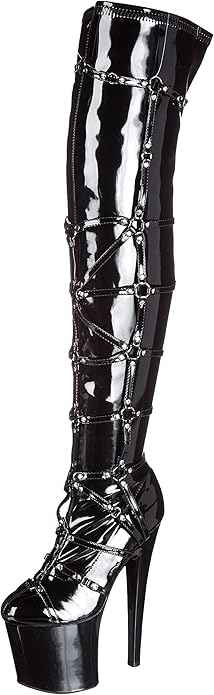 Metro-821 Patent Fetish 8" Thigh High Boots