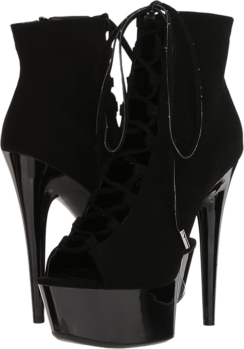 Reverse-609 Lace-Up Peep Toe Ankle Bootie