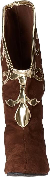 Alba-103 Gold Tribal Microfiber Boots