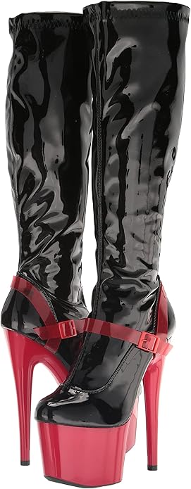 Zemora-709 Faux Platform Sandal Knee Boots