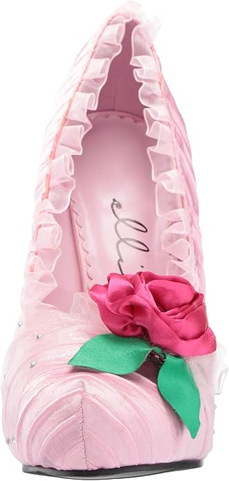 Penelope-517 Satin Flowered Pumps