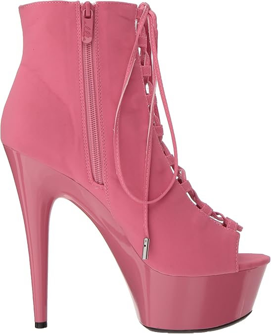 Reverse-609 Lace-Up Peep Toe Ankle Bootie